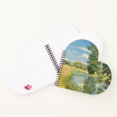 夏の収穫風景を川で抜ける ノートブック (内部)