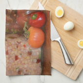 夏の収穫 キッチンタオル (四つ折り)