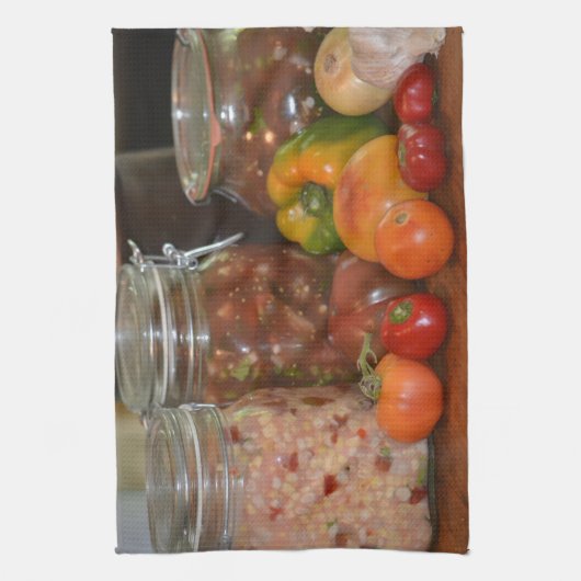 夏の収穫 キッチンタオル (縦)