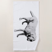 夏の取り付け ビーチタオル (正面)