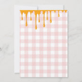 夏の可愛い女の子の2歳の誕生日 招待状 (裏面)