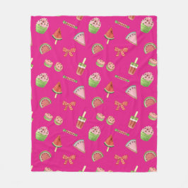 夏の喜び フリースブランケット