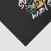 夏の喜び – 暖かい太陽と幸福の引用文 薄葉紙 (詳細)