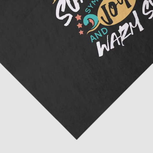 夏の喜び – 暖かい太陽と幸福の引用文 薄葉紙 (詳細)