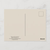 夏の回転木馬の馬のスケッチの郵便はがき ポストカード (裏面)