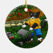 夏の園芸猫 セラミックオーナメント (裏面)