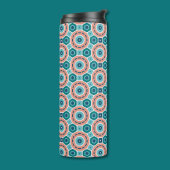 夏の地中海の雰囲気の幾何学的パターン タンブラー