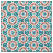 夏の地中海の雰囲気の幾何学的パターン ファブリック (見本)