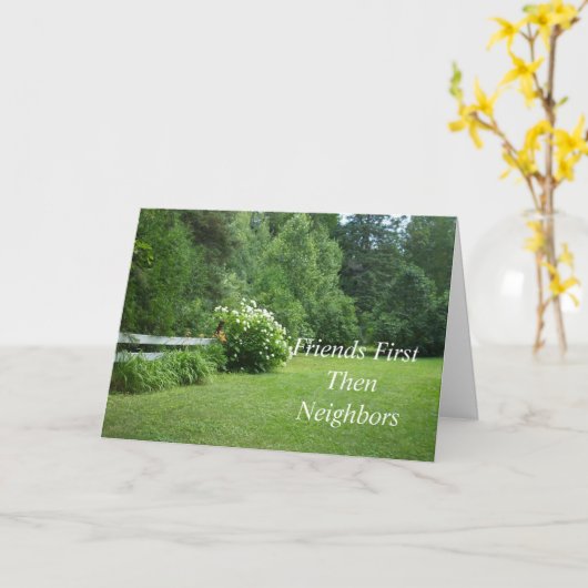 夏の場面よい隣日 カード (黄色い花)