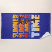 夏の夏の時間！ ビーチタオル (正面)