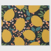 夏の夏の果物の継ぎ目のない模様。シトラストレ ラッピングペーパー (フラット)