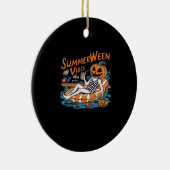 夏の夏の間の不気味雰囲気、ハロウィーンの贈り物 セラミックオーナメント (右)