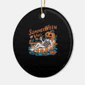 夏の夏の間の不気味雰囲気、ハロウィーンの贈り物 セラミックオーナメント (左)
