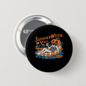 夏の夏の間の不気味雰囲気、ハロウィーンの贈り物 缶バッジ (正面&裏面)