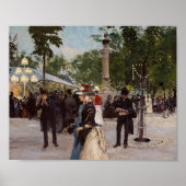 夏の夕べインTivoli | ポール・フィッシャー ポスター (正面)