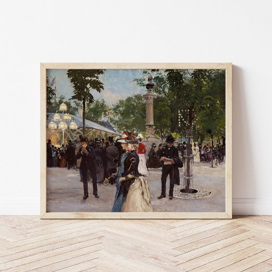 夏の夕べインTivoli | ポール・フィッシャー ポスター