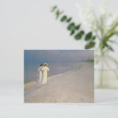 夏の夕べオンザスケーゲンサザンビーチ ポストカード (スタンド正面)