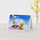 夏の夕べ カード (黄色い花)