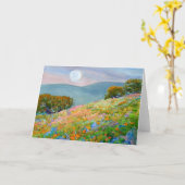 夏の夕べ カード (黄色い花)