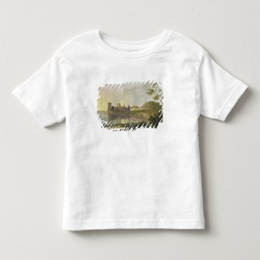 夏の夕べ(Caernarvonの城) c.1764-65 (油 トドラーTシャツ (正面)
