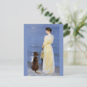 夏の夕べat Skagen, P.S.Kroyer, Art ポストカード (スタンド正面)