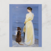 夏の夕べat Skagen, P.S.Kroyer, Art ポストカード (正面)