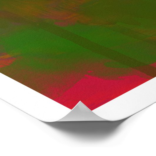 夏の夕日の抽象芸術風景 ポスター