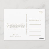 夏の夕日の水の色は結婚ありがとう ポストカード (裏面)