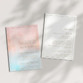 夏の夕日の水の色結婚すべて 招待状