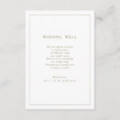 夏の夕日の水色結婚の願い井戸カード エンクロージャーカード (正面)
