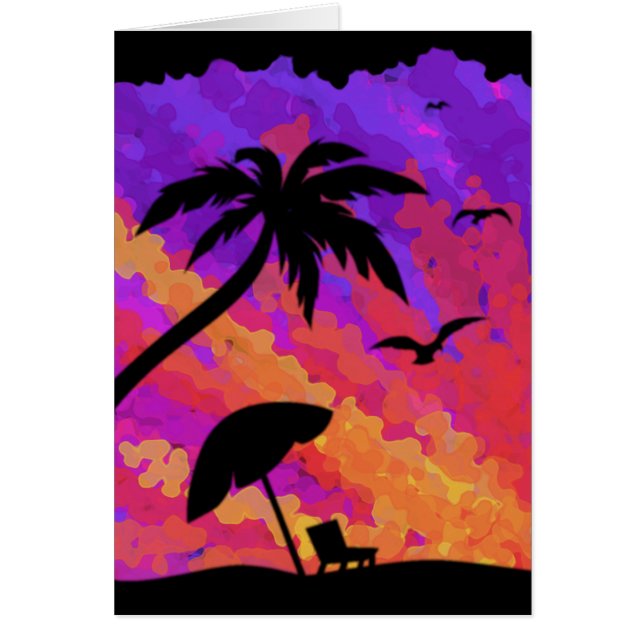 夏の夕日 (正面)