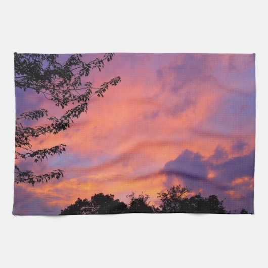 夏の夕日 キッチンタオル (横)