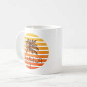 夏の夕日 コーヒーマグカップ (正面左)