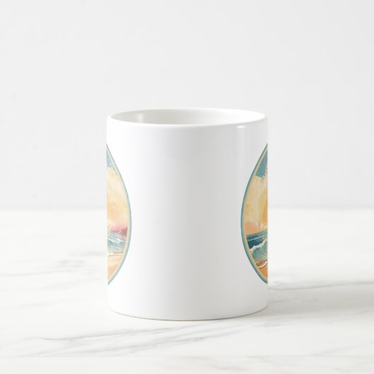 夏の夕日 コーヒーマグカップ (中央)