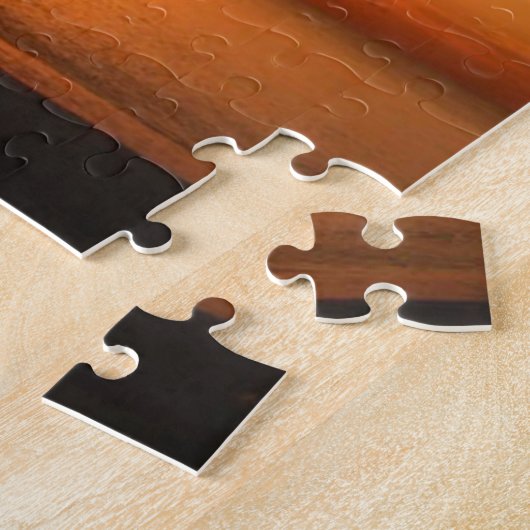 夏の夕日 ジグソーパズル (側面)