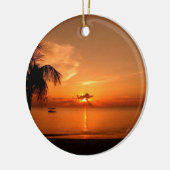 夏の夕日 セラミックオーナメント (左)