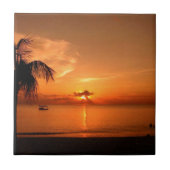 夏の夕日 タイル (正面)