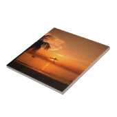 夏の夕日 タイル (側面)