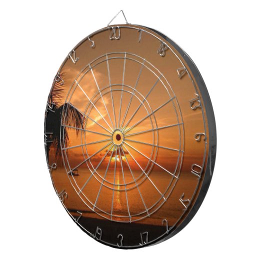 夏の夕日 ダーツボード (正面右)