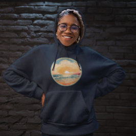 夏の夕日 パーカ