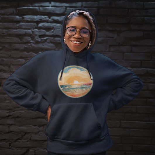 夏の夕日 パーカ