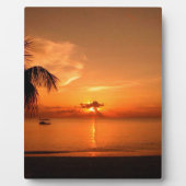 夏の夕日 フォトプラーク (正面)