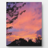 夏の夕日 フォトプラーク (正面)