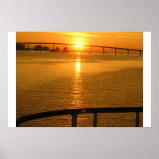 夏の夕日 ポスター