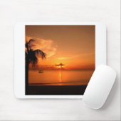 夏の夕日 マウスパッド (マウス)