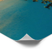 夏の夕日 |モレーヌ湖(カナダ) ポスター (角)