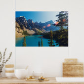 夏の夕日 |モレーヌ湖(カナダ) ポスター (キッチン)