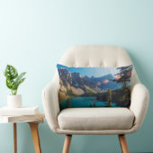 夏の夕日 |モレーヌ湖（カナダ） ランバークッション (椅子)