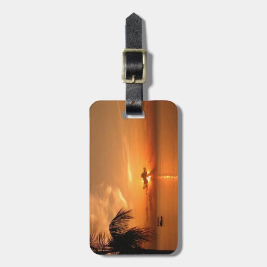 夏の夕日 ラゲッジタグ (正面縦)