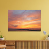 夏の夕日（湖） キャンバスプリント (インサイチュ (リビング))